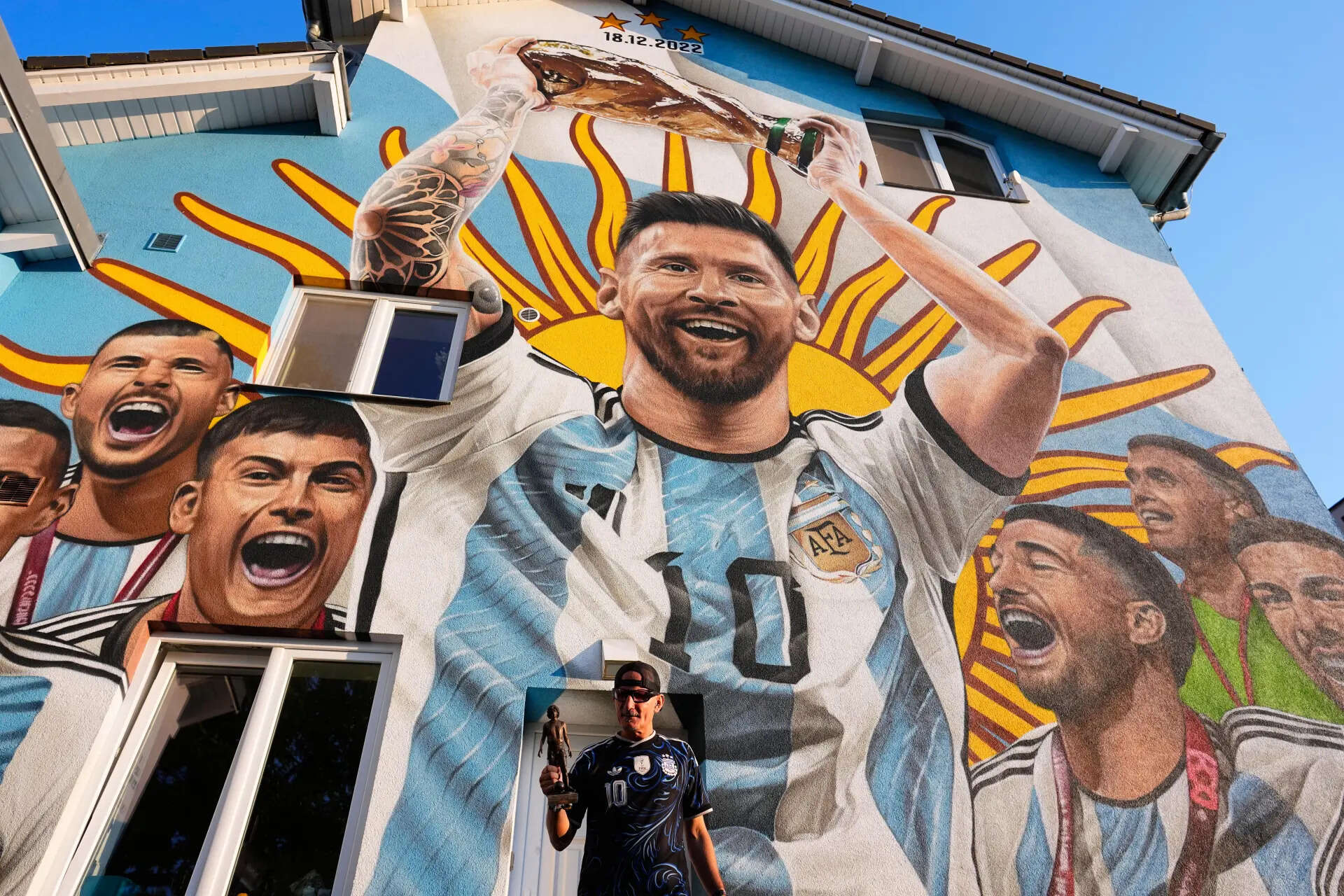 APTOPIX Czech Republic Argentina Wcup Soccer Fan