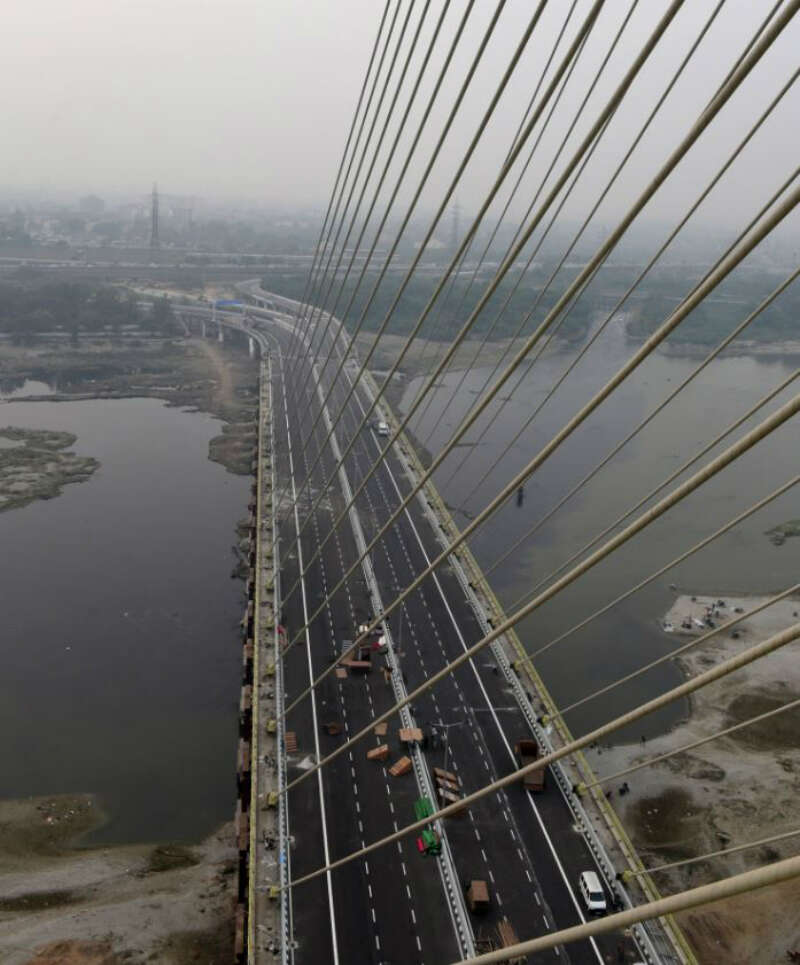 Delhi Signature Bridge Delhi CM Arvind Kejriwal opens Signature Bridge