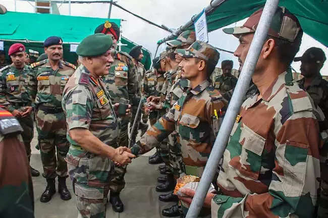 File: Chief of Army Staff General Bipin Rawat on a two-day visit to J&K after the scrapping of Article 370 in 2019. (PTI)