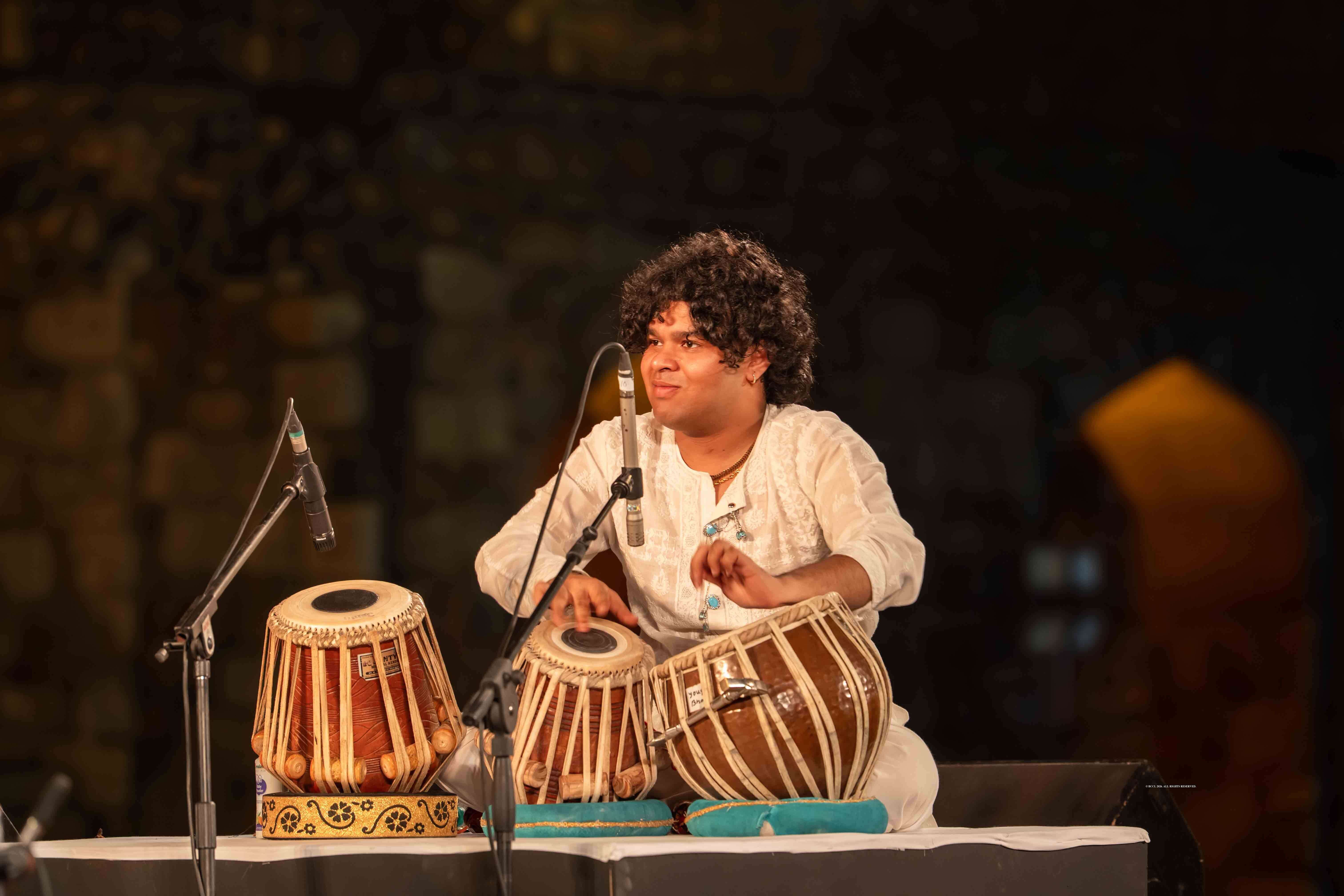 Nishit Gangani on the tabla