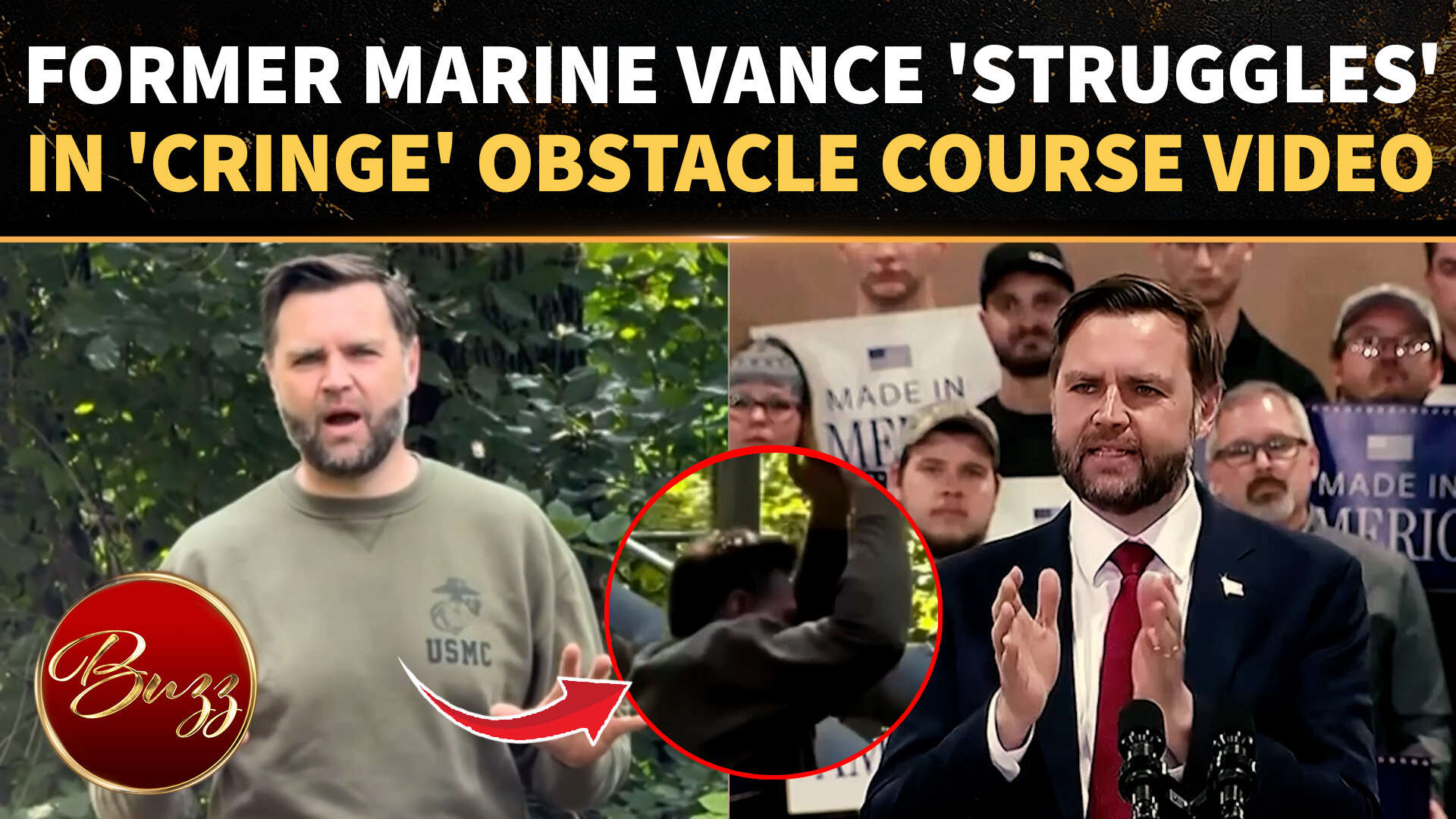 Vance 'Struggles' Through Marine Obstacle Course; Furious Americans Mock V.P. Amid Iran War Tensions