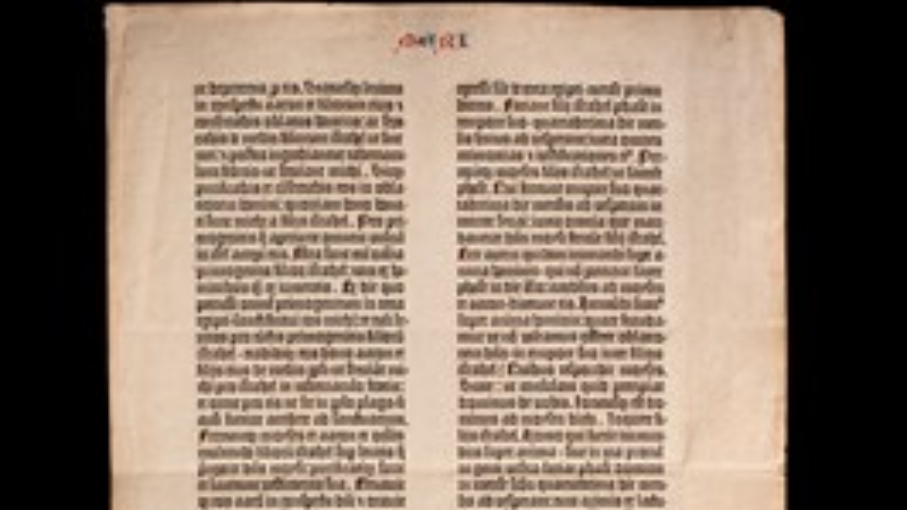 The Gutenberg Bible was printed in an edition of roughly 180 copies<br>
