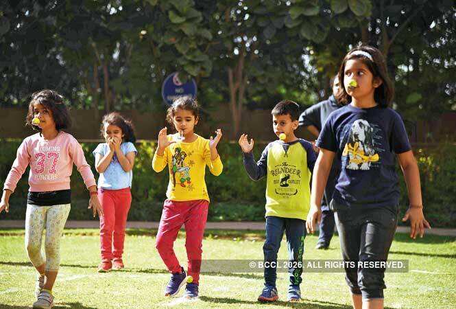 Young and old Gurugrammers sweat it out at a grand sports day | Gurgaon  News - Times of India