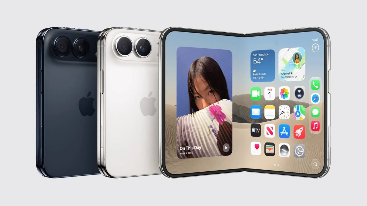 Apple's first foldable opens to 7.6 inches and folds down to a passport.