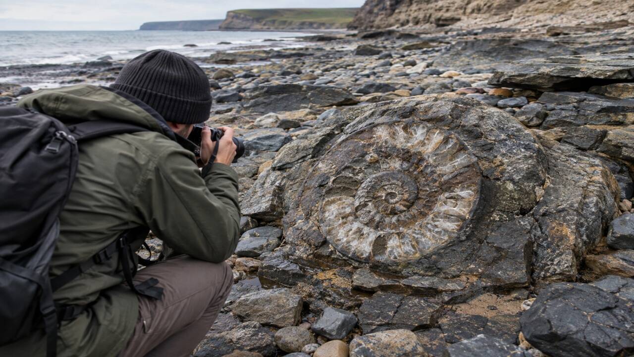 rare Jurassic ammonite