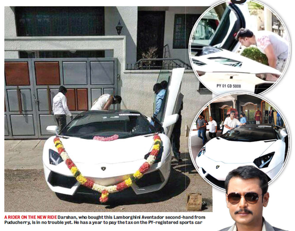 Lamborghini: State's 'watch register' starts off with Darshan's Lamborghini