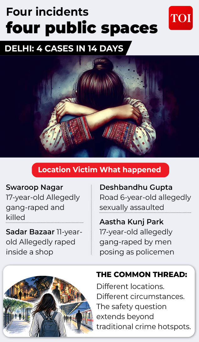 4 incidents, 4 locations, same safety concerns
