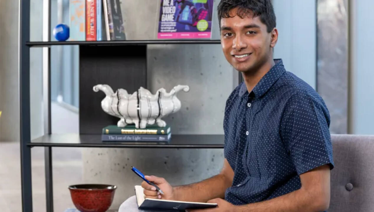 The young researcher also explored potential uses for the gel outside biomedical applications. (Image: Society for Science)