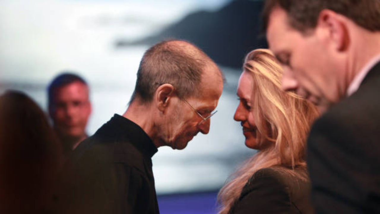 Steve Jobs and Lauren Powell Jobs