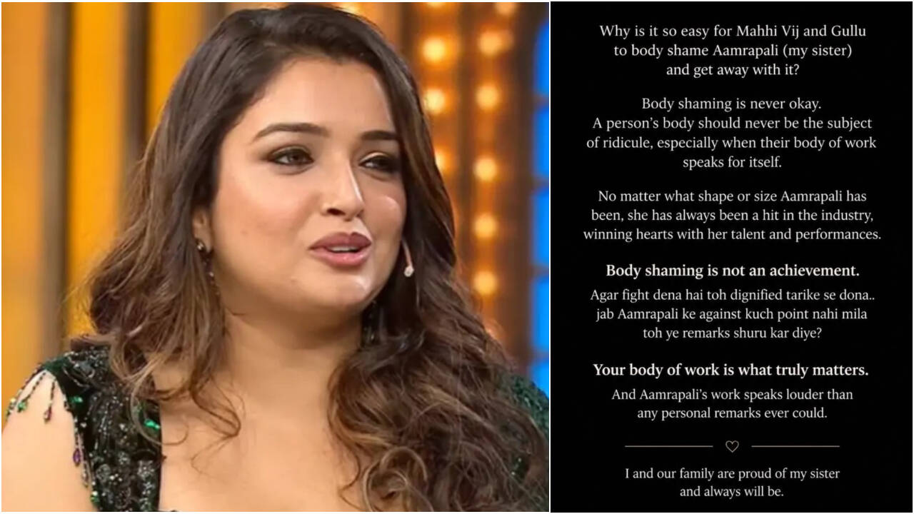 Aamrapali sister slams Gullu