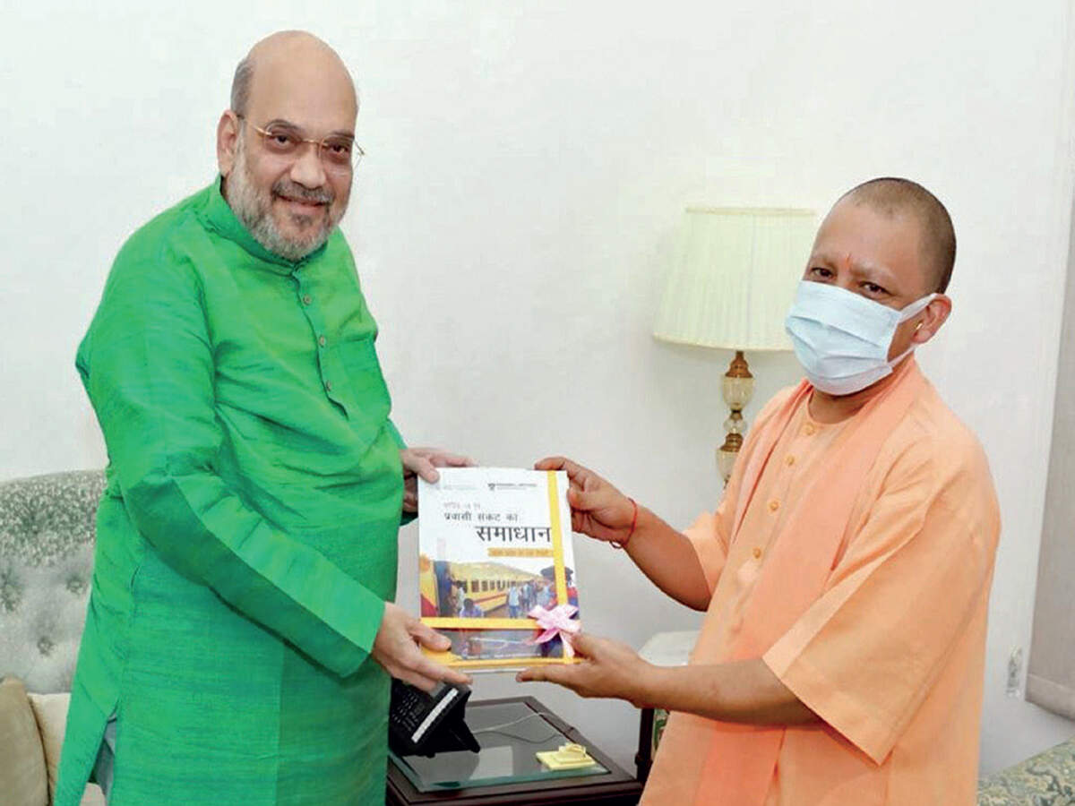 Uttar Pradesh Chief Minister Yogi Adityanath meets Union Home Minister ...