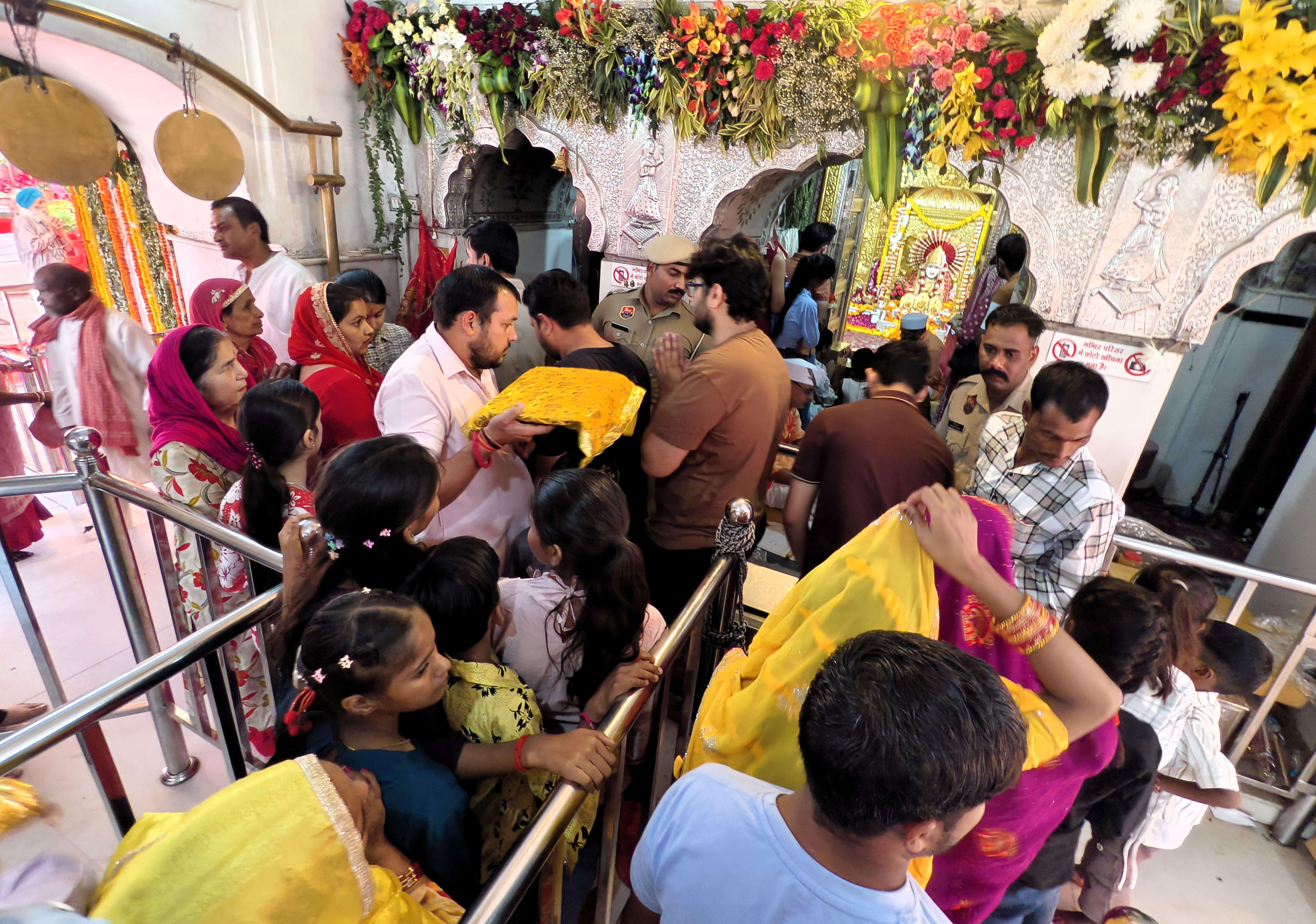 19 Oct  Devotees Throng Mata mansa Devi Temple As Maha Asthmi and Maha navami Coincide (11).jpg