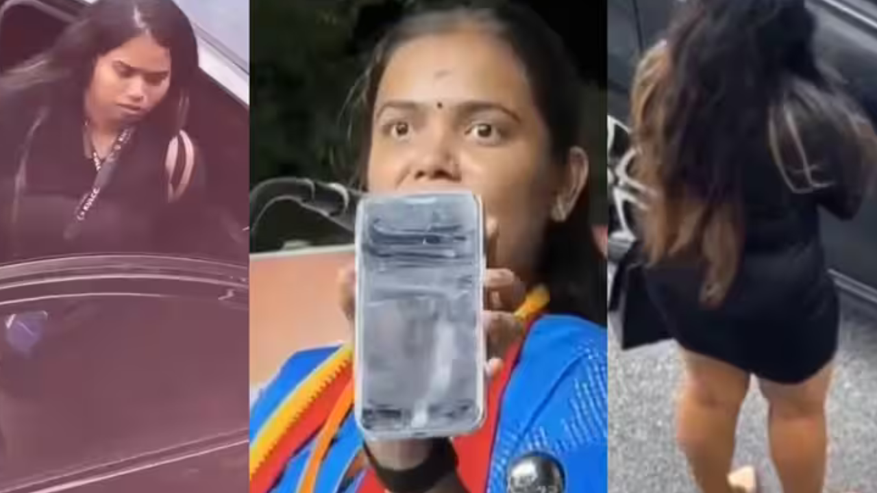 A viral video of a woman getting out of a car sparked social media comparisons with Tamil Nadu minister S Keerthana, triggering a political controversy.