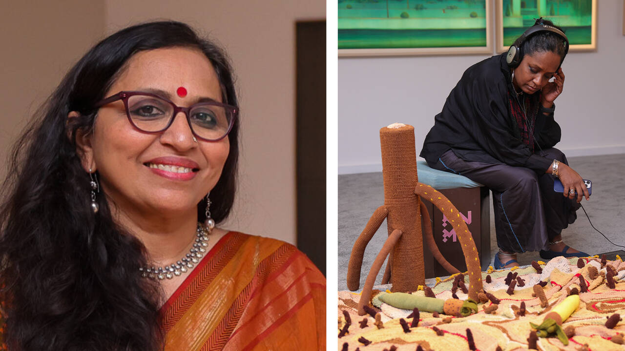 Vidya Shah and Artist Mithu Sen