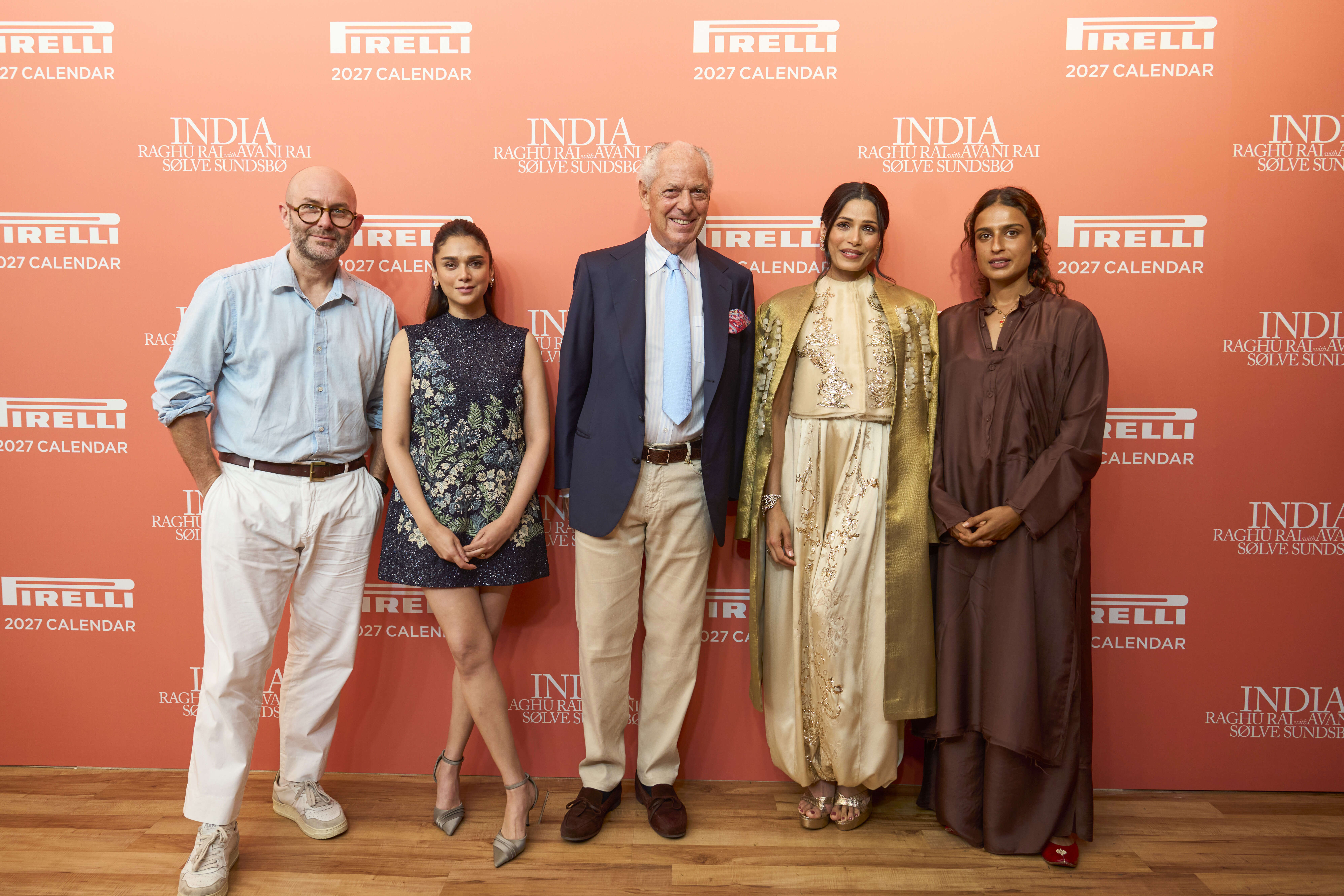 Sølve Sundsbø with-Aditi Rao Hydari, Marco Tronchetti Provera, Freida Pinto and Avani Rai
