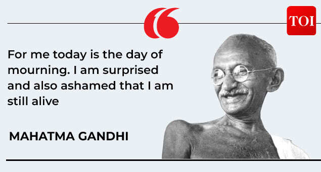 Mahatma Gandhi on his birthday