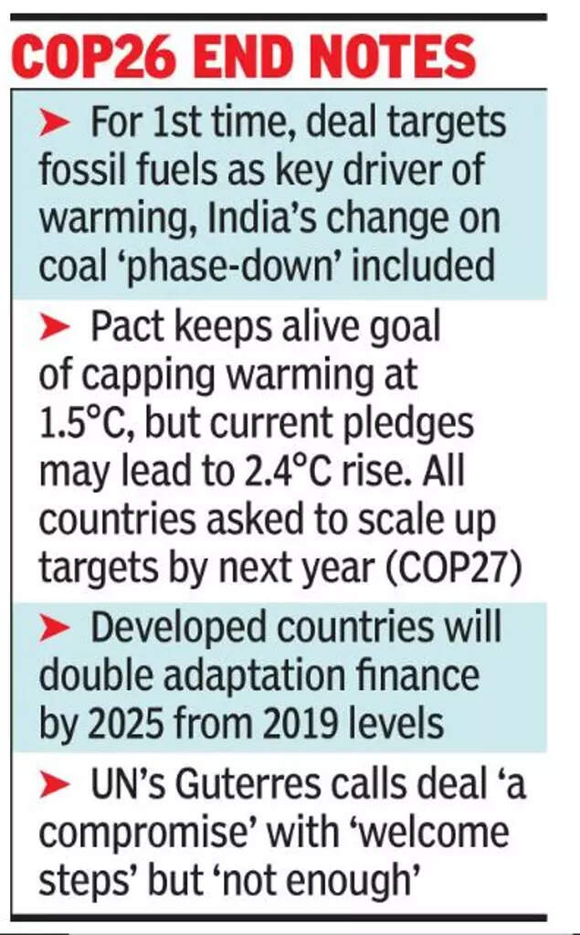 , Glasgow climate deal reached, progress made but not enough, The World Live Breaking News Coverage & Updates IN ENGLISH