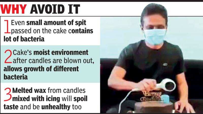 Wary Of Covid Gujaratis Skip Blowing Candles On Birthday Cakes Vadodara News Times Of India