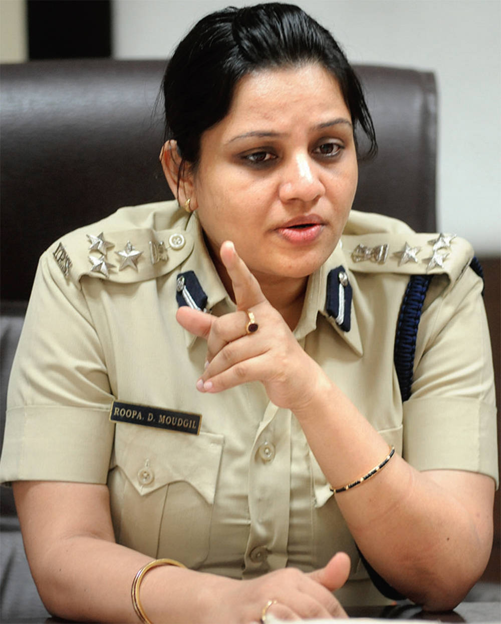 Female Police Officer Poses with Confidence