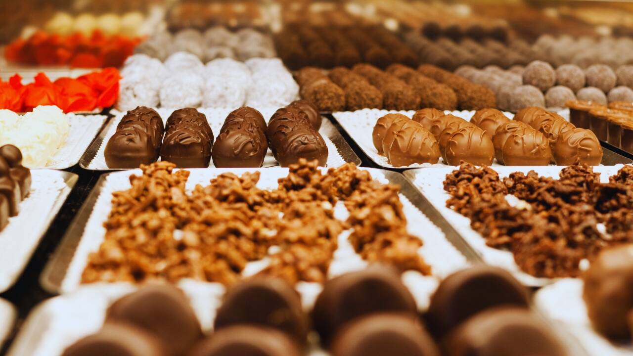 Chocola<em>​</em>tes on display
