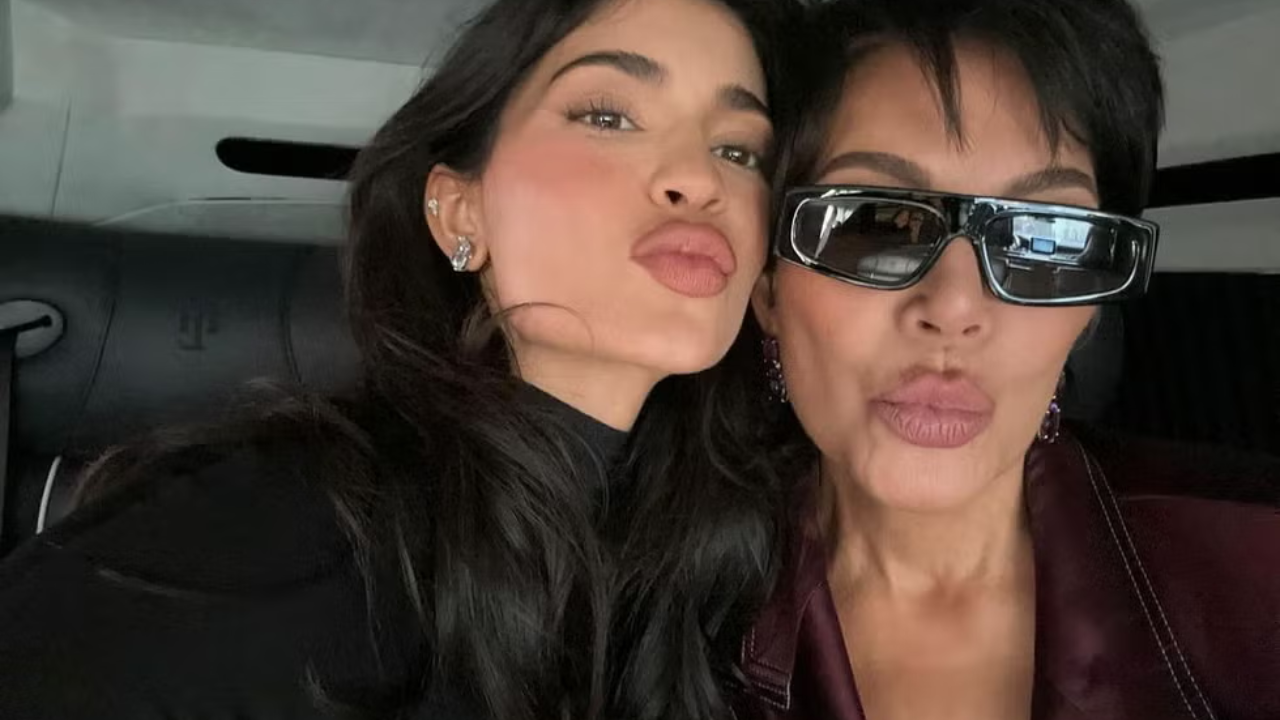 Kylie and Kris together.