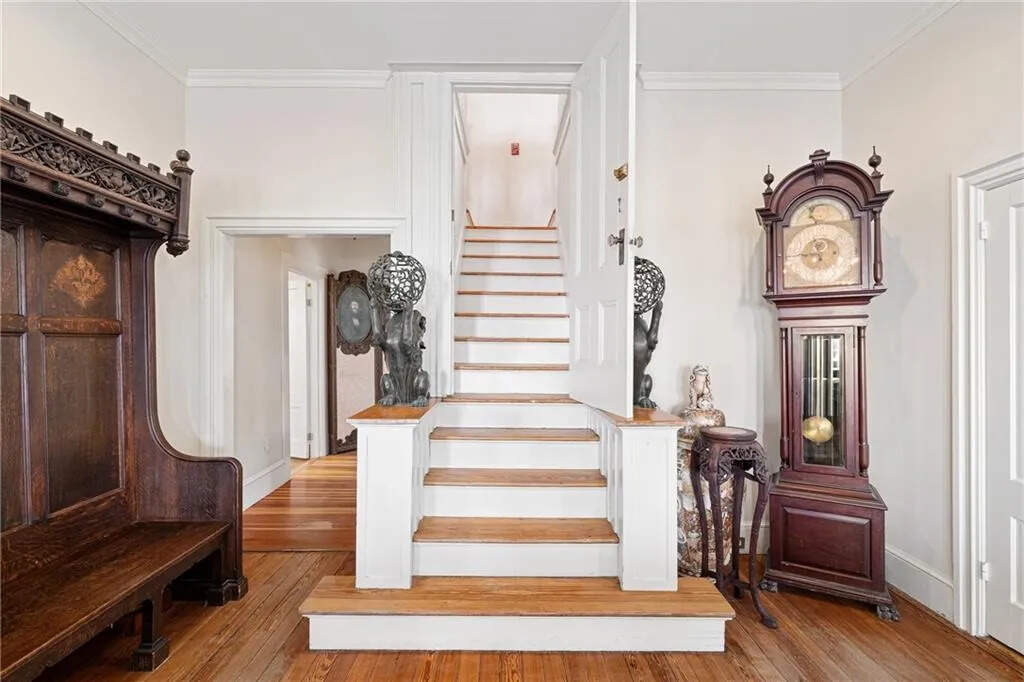 The Victorian style stairs