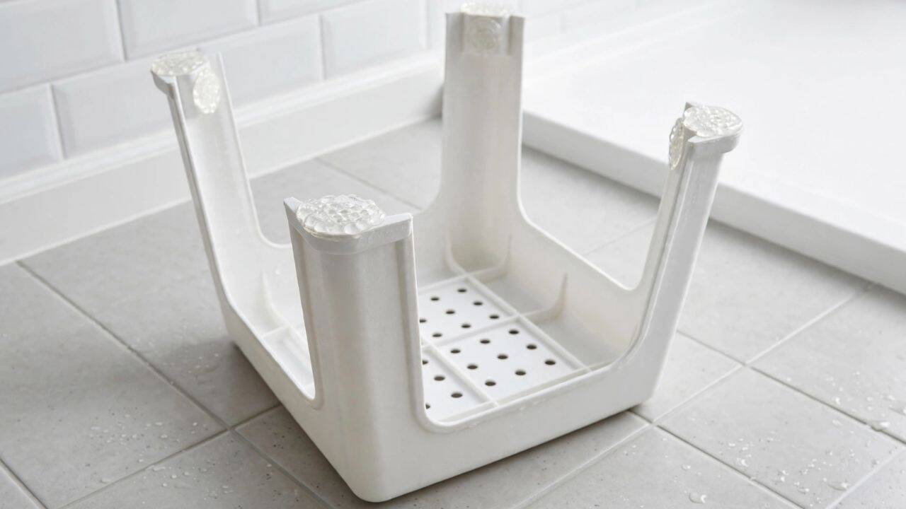 How a little hot glue can add texture to the stool’s feet