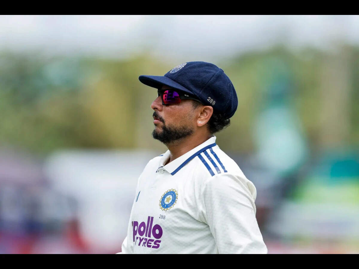 Galle [Sri Lanka], Aug 17 (ANI): India's Kuldeep Yadav on the third day of the f...