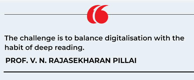 Prof. V.N. Rajasekharan Pillai's quote