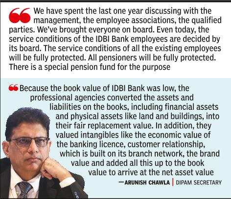 IDBI sale to increase value, new mgmt to get free hand