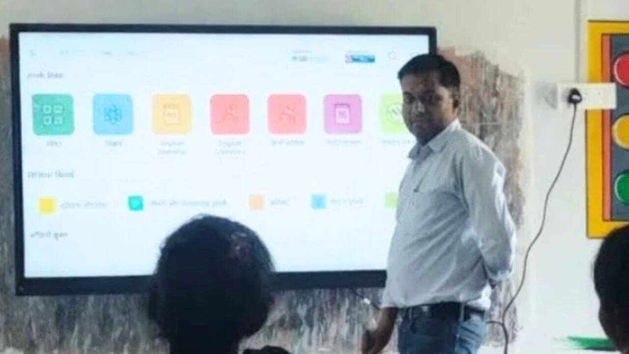 Teacher in a classroom