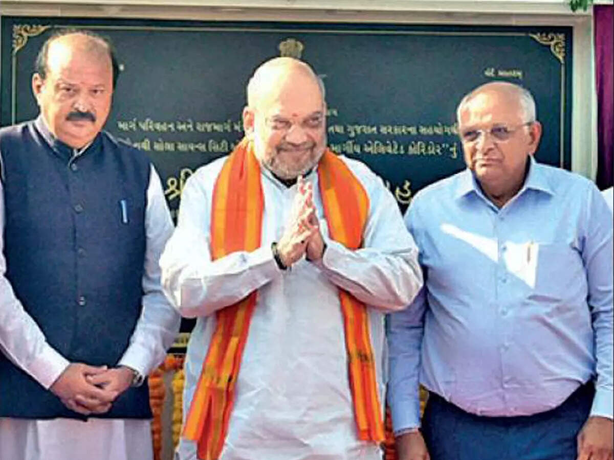 Amit Shah inaugurated the 2.4km elevated corridor between Gota and Science City flyovers