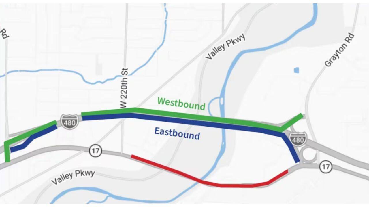 With the bridge closed, drivers using Brookpark Road have been asked to follow designated detours.