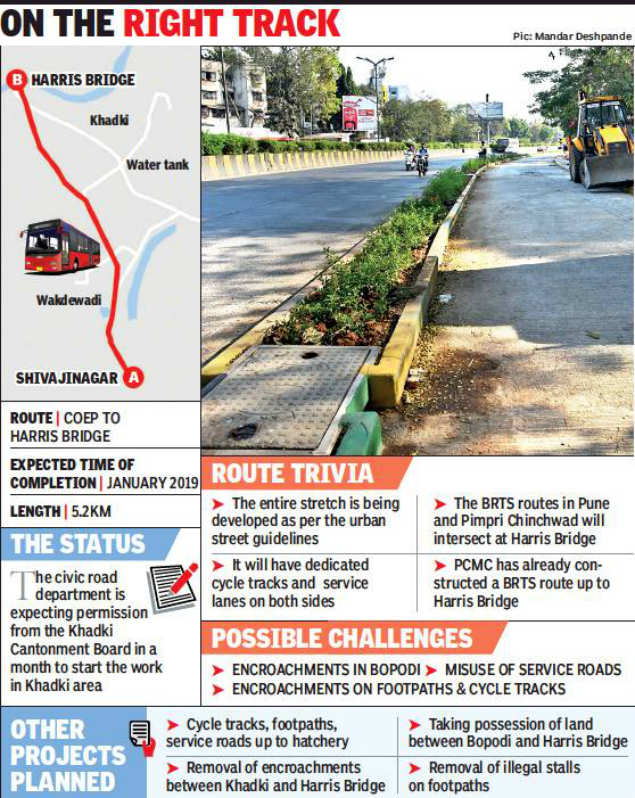 Civic body to extend BRTS corridor till Harris Bridge | Pune News ...