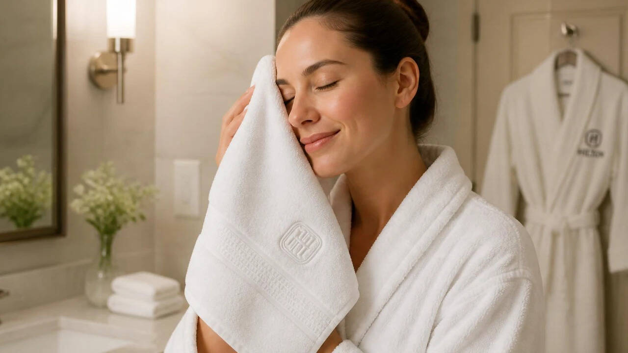 Why do hotel towels have those horizontal stripes near the edges? The real reason behind that familiar design.