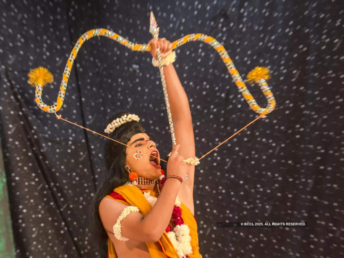 A performer at Jacobpura's Shri Durga Ramlila in Gurgaon