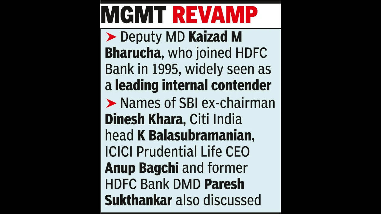 Management revamp