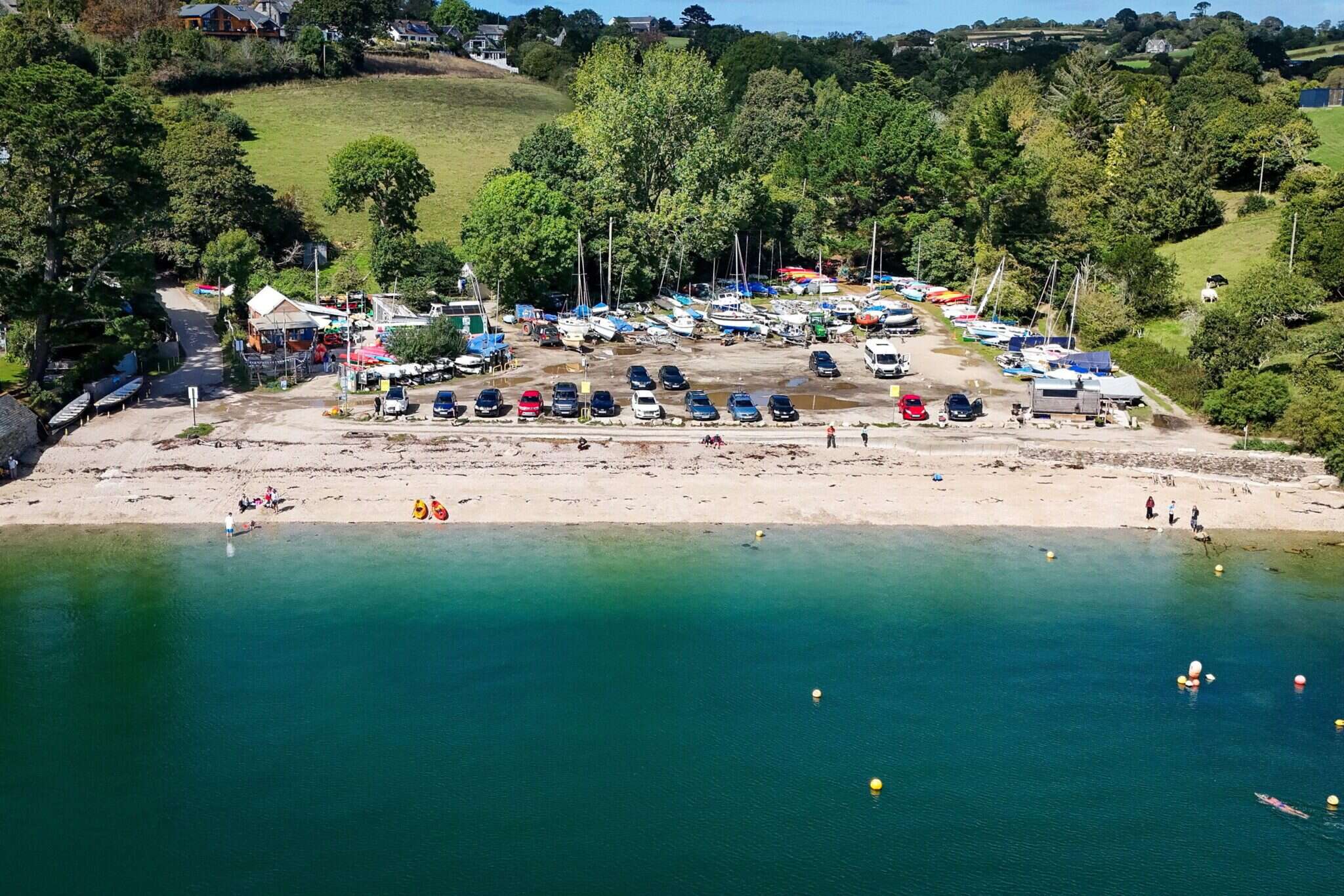 Loe Beach comes with six acres, 78m of foreshore and watersports facilities