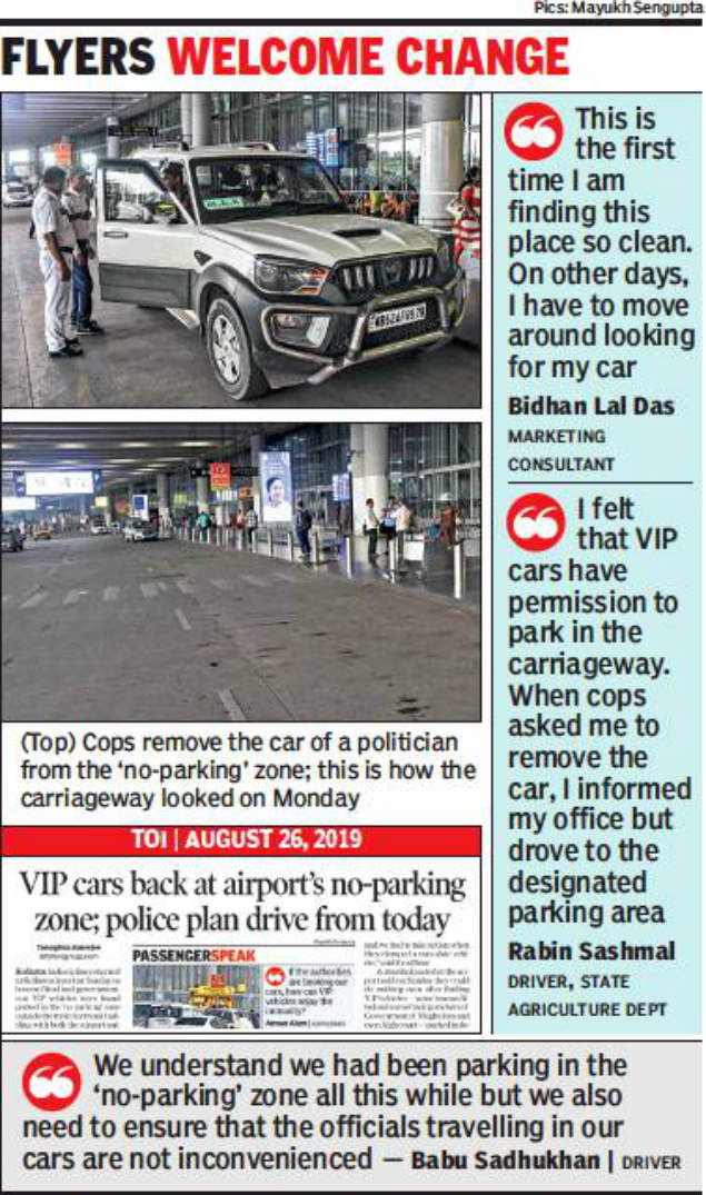 Vip Cars Parked On Kolkata Airport Carriageway Face Cop Whip Kolkata News Times Of India