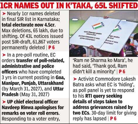 The final electoral roll is set to be published on December 4.