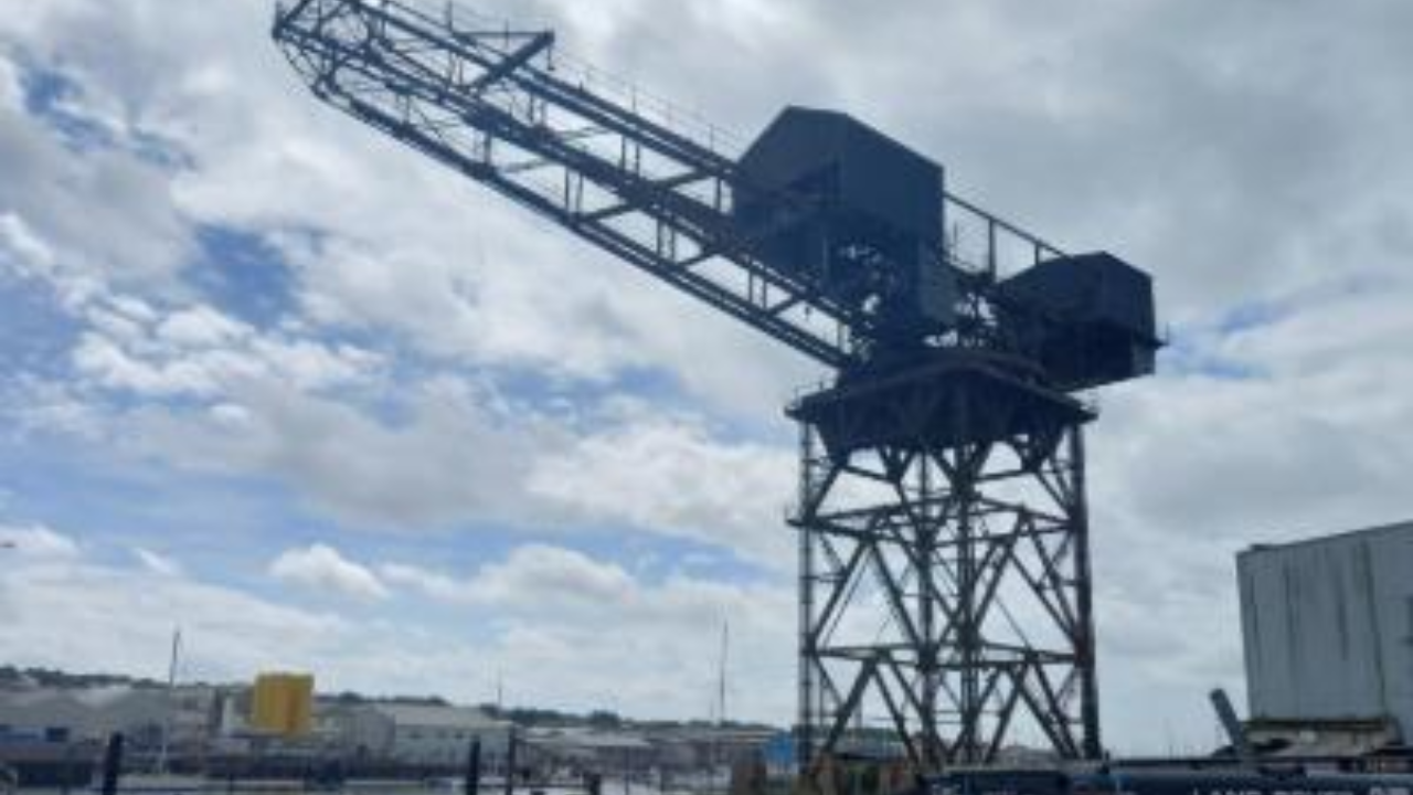 The landmark 150ft structure, which dominates the Cowes skyline, was at risk of collapse due to severe corrosion (Image: The Isle of Wight Council)