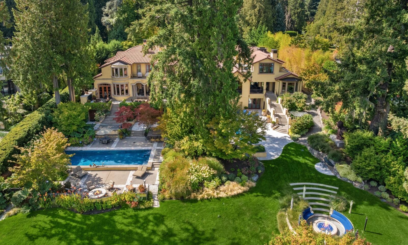 Couple turns 2.3 acres into a $71M Lake Washington retreat