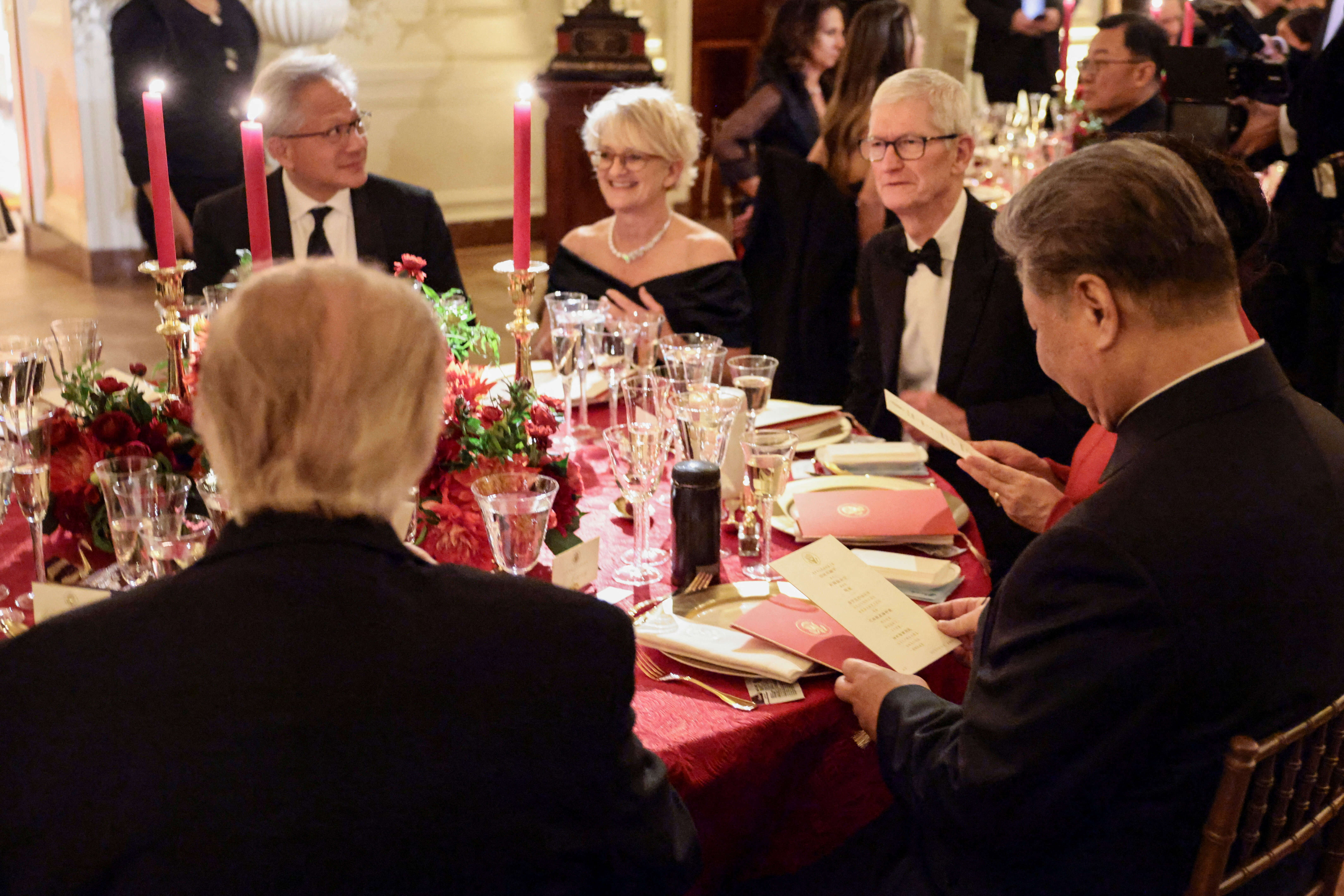 US President Donald Trump hosts state dinner for China's President Xi Jinping at the White House in Washington, D.C.