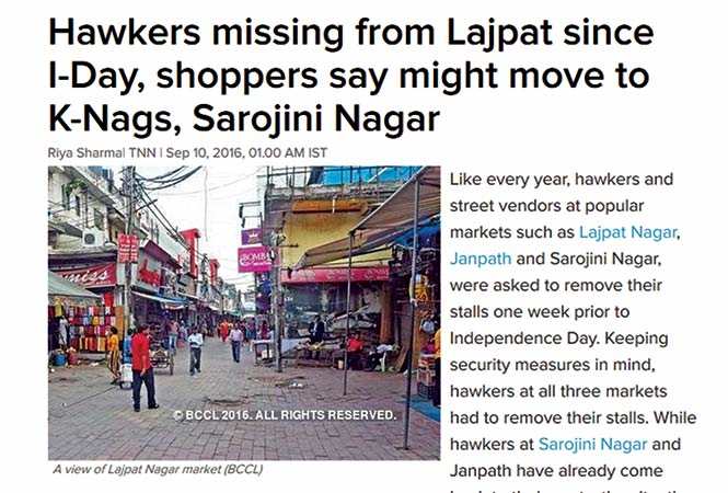 Lajpat Nagar Ngt Raps Delhi Police For Not Clearing Hawkers From Lajpat Nagar But Vendors Say