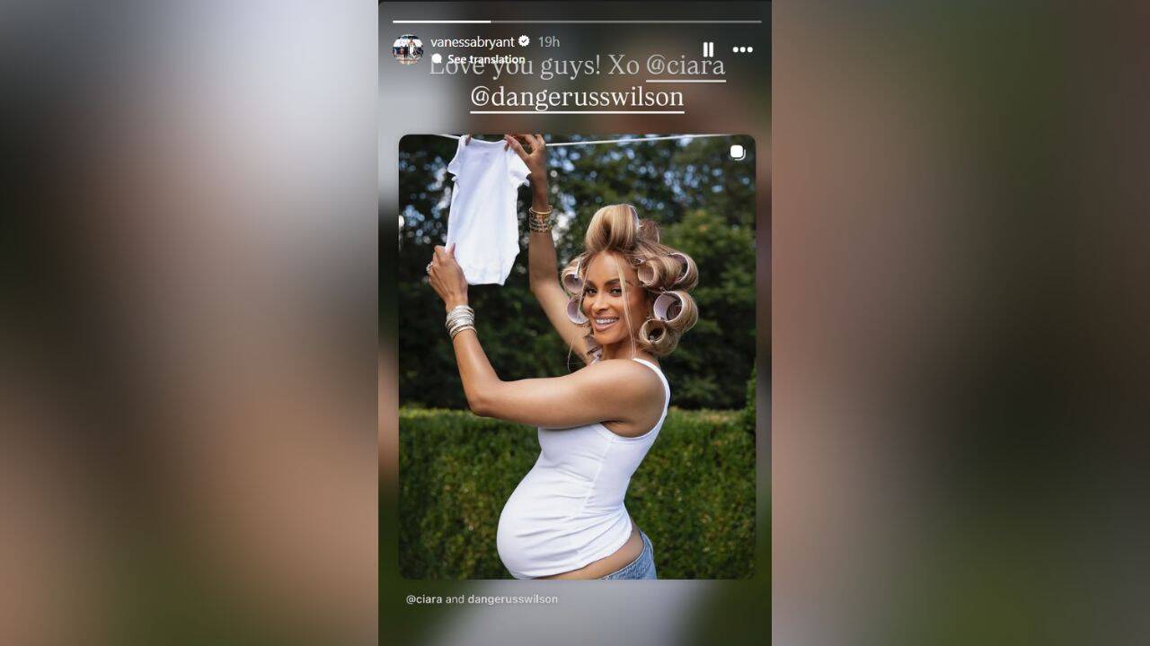 Vanessa Bryant sends greetings to Ciara and Russell Wilson