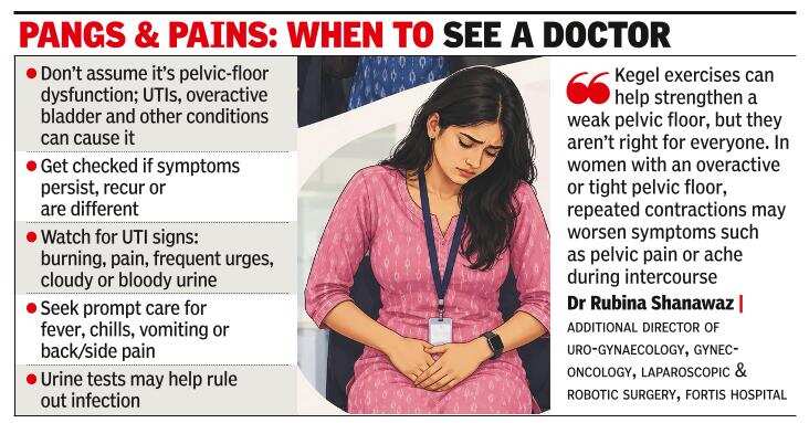 Women who have never given birth can also develop dysfunction.<br>