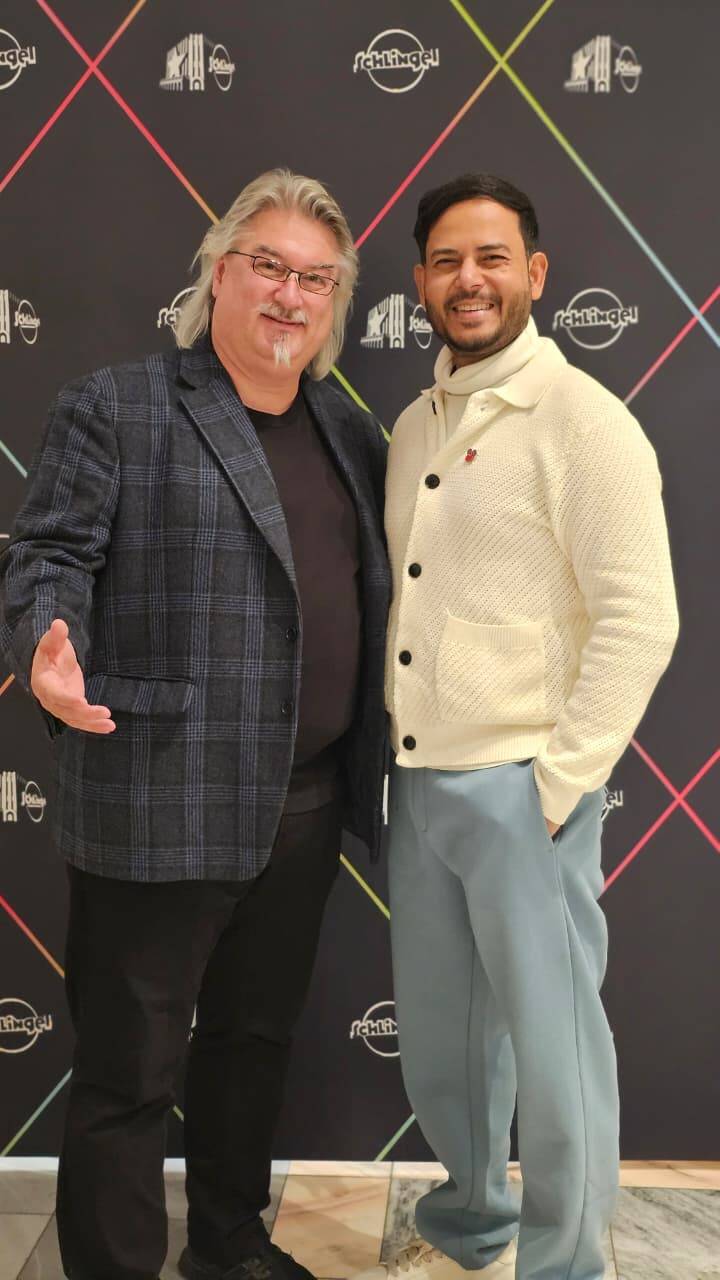 Michael Harbauer, Founder and Festival Director, 31st Schlingel International film festival with Jitendra Mishra