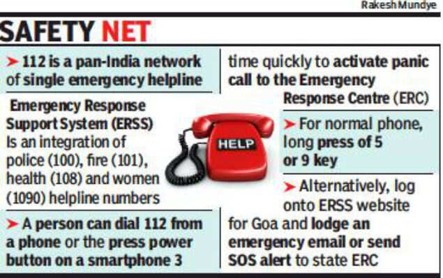 Now, universal helpline 112 may be completed by May | Goa News - Times ...