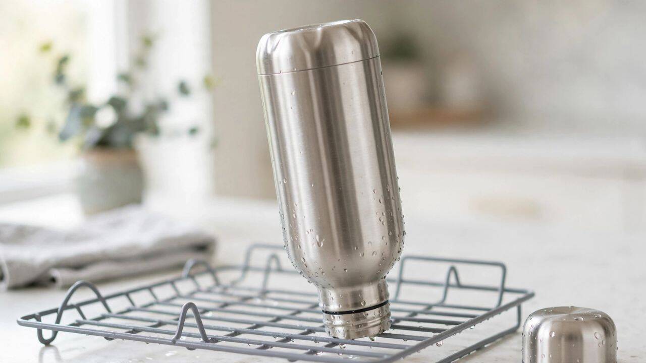 Keep the lid off until every part is completely dry<br>