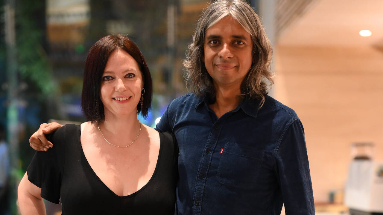 Kathy and Vivek<sub>​</sub>